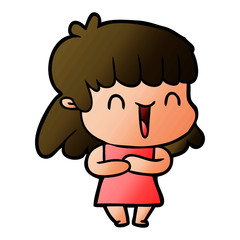 cartoon woman