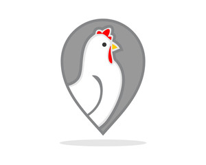 marker chicken hen poultry livestock animal image vector