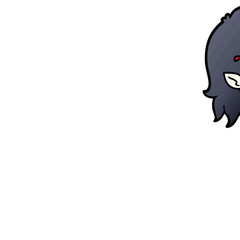 cartoon crying vampire girl