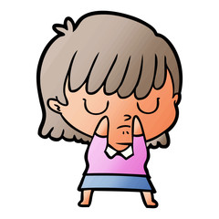cartoon woman