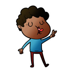 cartoon man singing