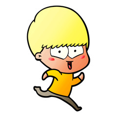 cartoon happy boy