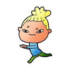 cartoon woman