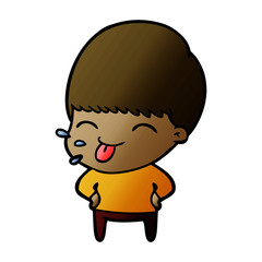 funny cartoon boy