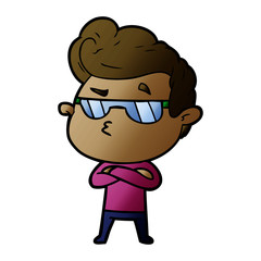 cartoon cool guy