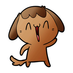 cartoon laughing dog