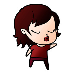 cute cartoon vampire girl