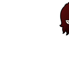 cartoon laughing vampire girl