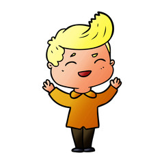 cartoon man laughing