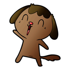 cute cartoon dog crying