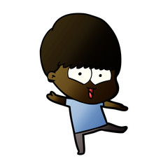cartoon happy boy