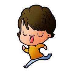 cartoon woman talking