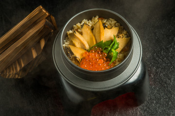 あわび料理　Luxury abalone dishes Japanese food