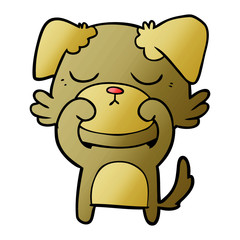 Fototapeta premium cute cartoon dog