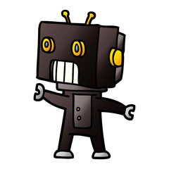 Naklejka premium cartoon robot
