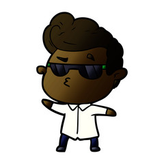 Obraz premium cartoon cool guy