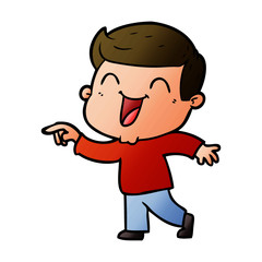 cartoon man laughing