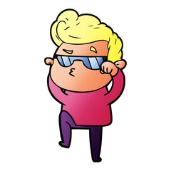 Obraz premium cartoon cool guy