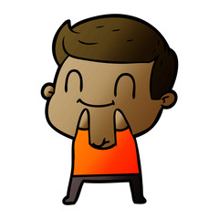 cartoon friendly man