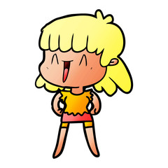 cartoon woman