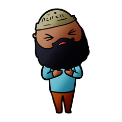cartoon man with beard