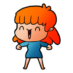 cartoon woman
