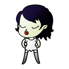cute cartoon vampire girl