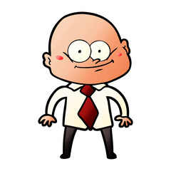 cartoon manager man staring