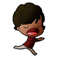 cartoon woman talking