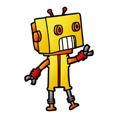 cartoon robot