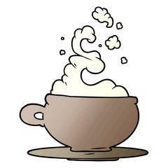 hot cup of tea cartoon