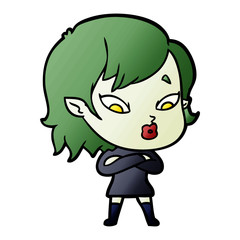 cute cartoon vampire girl