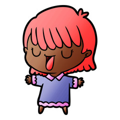 cartoon woman