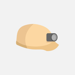Simple Safety Helmet Vector Illustration Graphic
