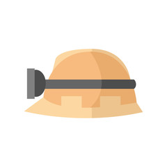 Hardhat Worker Safety Helmet Vector Illustration Graphic