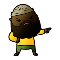 cartoon man with beard