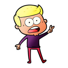cartoon shocked man
