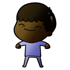 cartoon happy boy