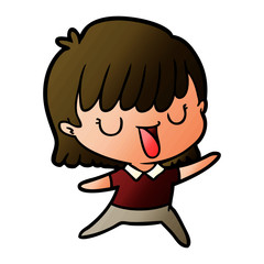 cartoon woman