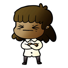 cartoon woman