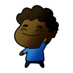 Fototapeta premium cartoon friendly man