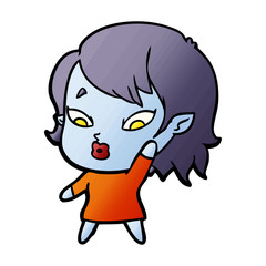 cute cartoon vampire girl