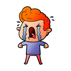 cartoon crying man