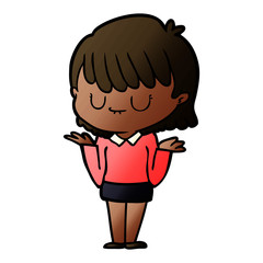 cartoon woman