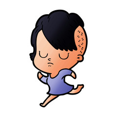 Obraz premium cartoon woman