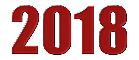 2018 Red Number New Year