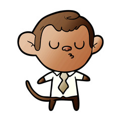 Obraz premium cartoon monkey