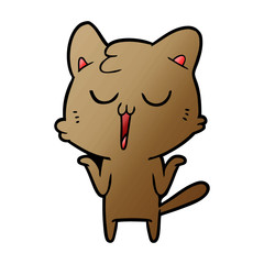 cartoon cat singing