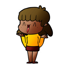 cartoon woman