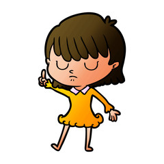 cartoon woman